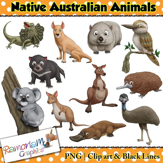 Australian Animals Clipart – Kids Approved