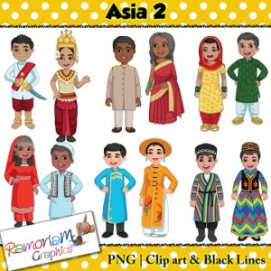 Children of the World Clip art Asia 2 – Kids Approved