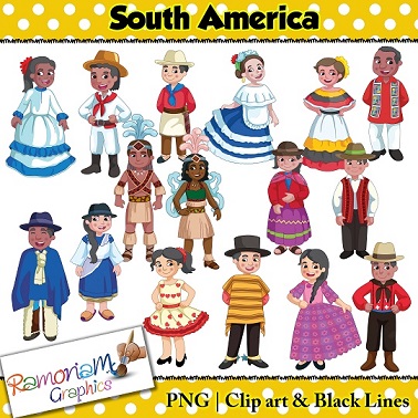 Children of the World Clip art South America – Kids Approved