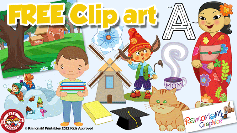 2022 children clip art