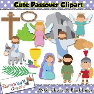 Cute Easter, Passover Clip art