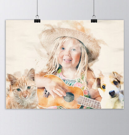 Watercolor Portrait - Image 9