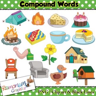Compound Words Clip art Set 2
