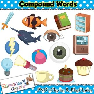 Compound Words Clip art Set 4