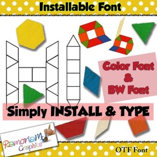 Pattern Block font