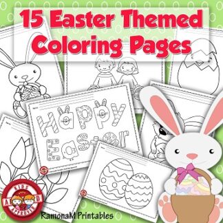Cute Easter & Spring Coloring Pages