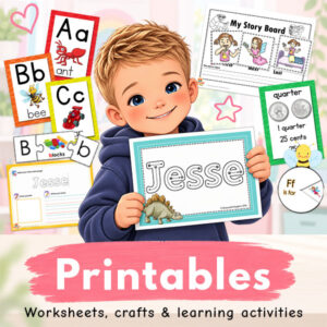 Printable worksheets, crafts and learning activities for kids