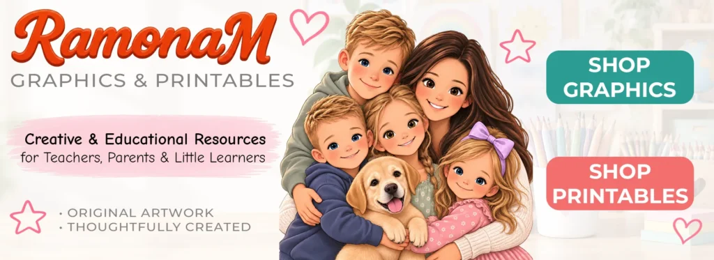 RamonaM Graphics & Printables – clip art, fonts and educational printables