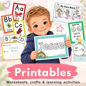 Printable worksheets, crafts and learning activities for kids