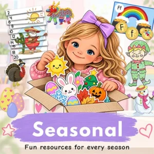 Seasonal printables, crafts and learning activities for kids